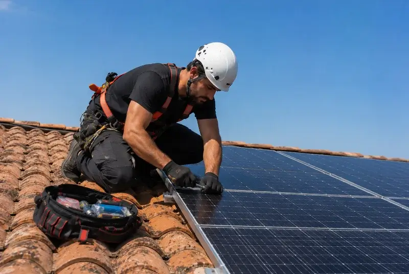 Maintenance et monitoring de panneaux solaires à Guidel